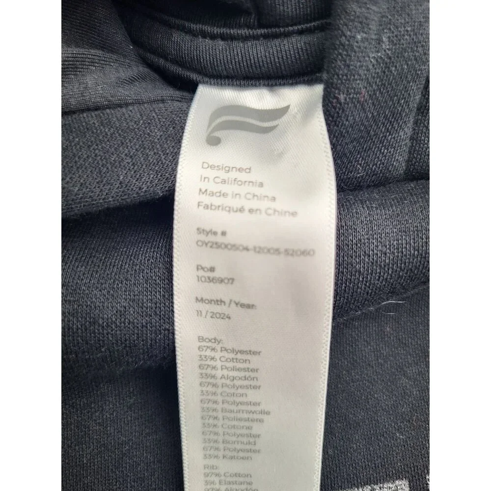 FABLETICS The Kids Unisex Go-To Hoodie Black Logo Sweatshirt SZ Small 6/7 - Picture 8 of 8